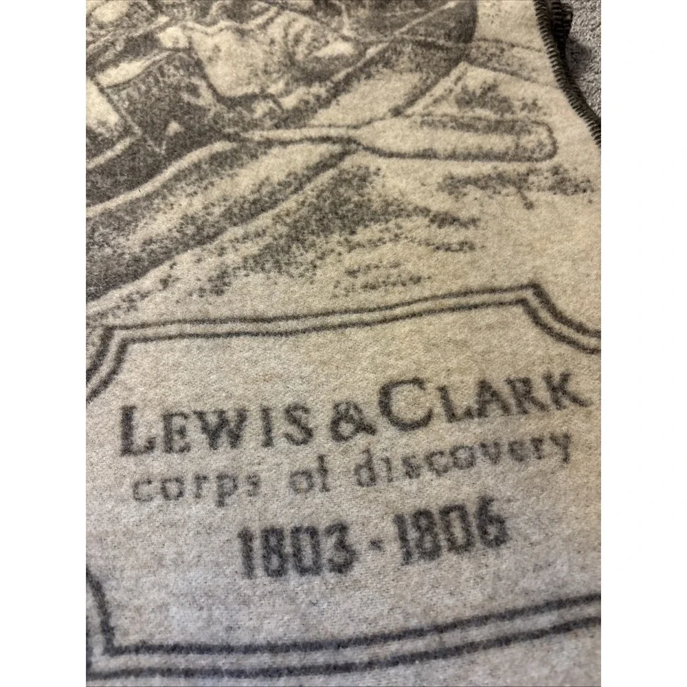 lewis and clark expedition of 1803-1806 Collectors 100% Virgin Wool Blanket MINT
